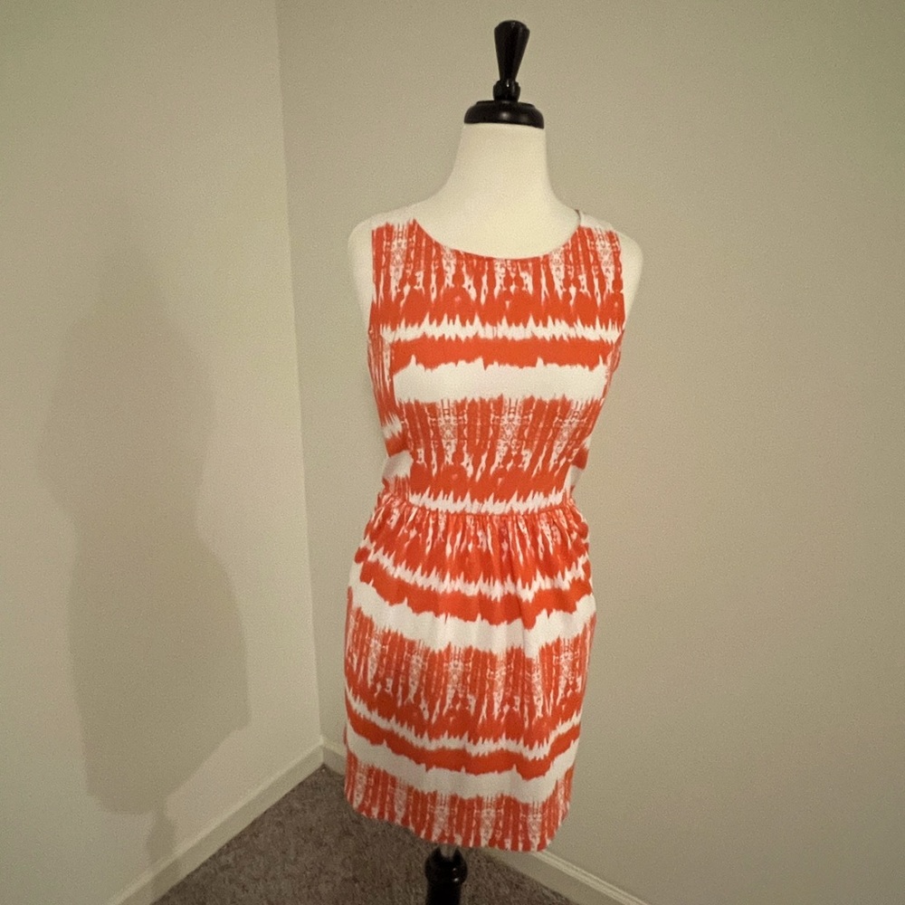Tie die orange and white Aqua dress never worn. Still have tags.